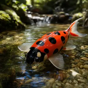 Koi fish + Ladybug